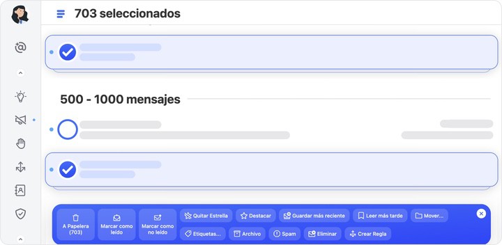 Haga clic en el círculo junto a cada grupo para seleccionar grupos adicionales