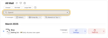 Clean Email Search Basics