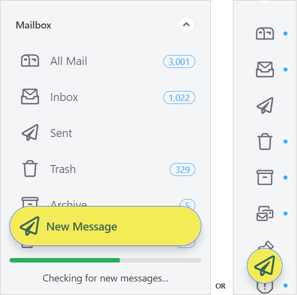 Click New Message or Icon
