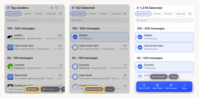 Select all groups