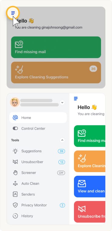 How to Open the Sidebar Menu