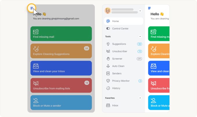 How to Open the Sidebar Menu