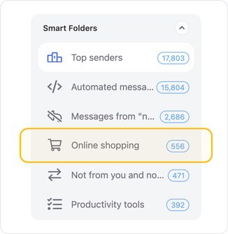 Click any Smart Folder in the left-hand navigation bar