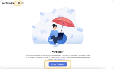 El verificador está desactivado por defecto