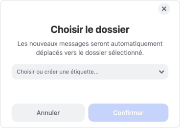 Choisissez Envoyer vers le dossier