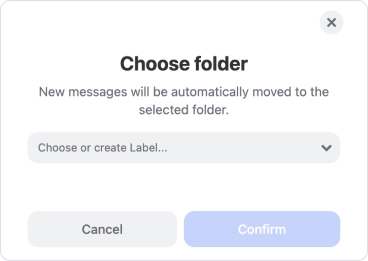 Choose Deliver to Folder