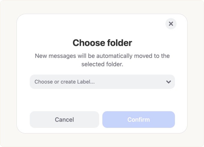 Choose Deliver to Folder