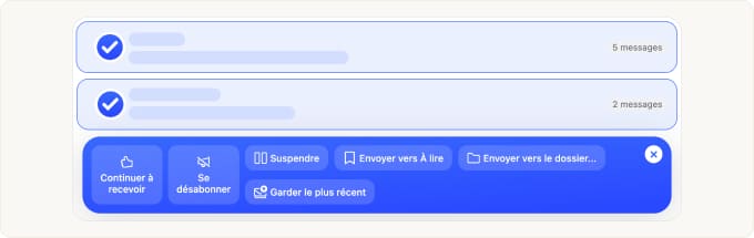 Vous pouvez cliquer sur l’une des commandes disponibles