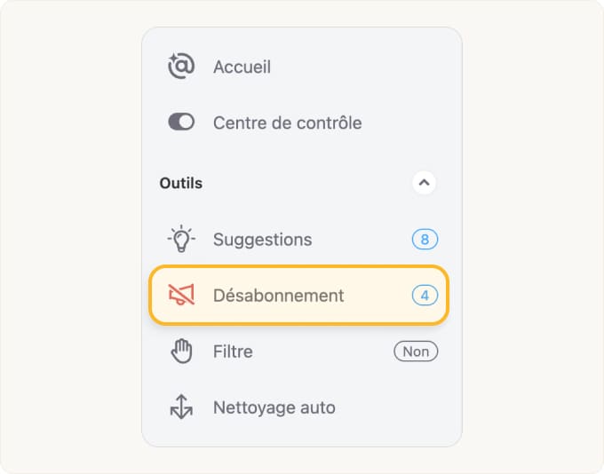 Utiliser le Désabonnement
