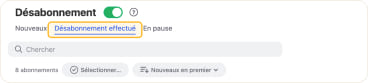 Gérer le désabonnement des listes d’e-mails