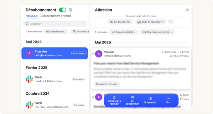 Afficher un aperçu du message le plus récent