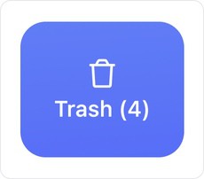 To move the selected messages to the trash, click Trash