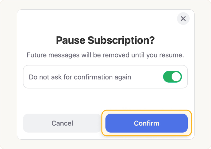 Click Confirm