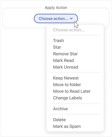 Select the action