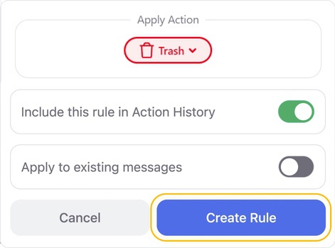 Click Create Rule