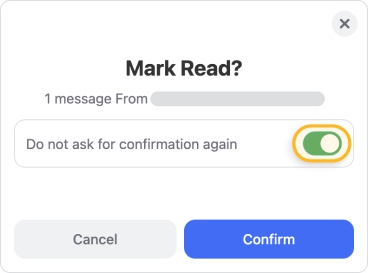A confirmation dialog asks you to verify the action you want to perform