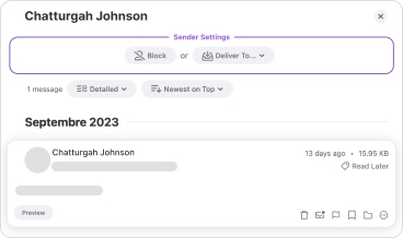 Click Preview to inspect the message
