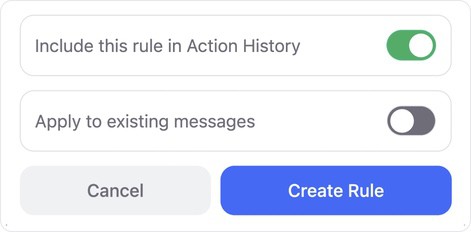 Save the rule
