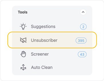 Go to Tools and select Unsubscriber