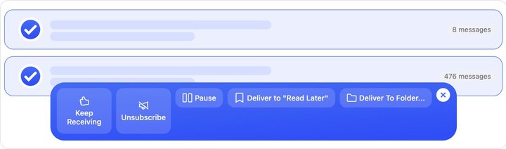 Grouping powers most of Clean Email's tools