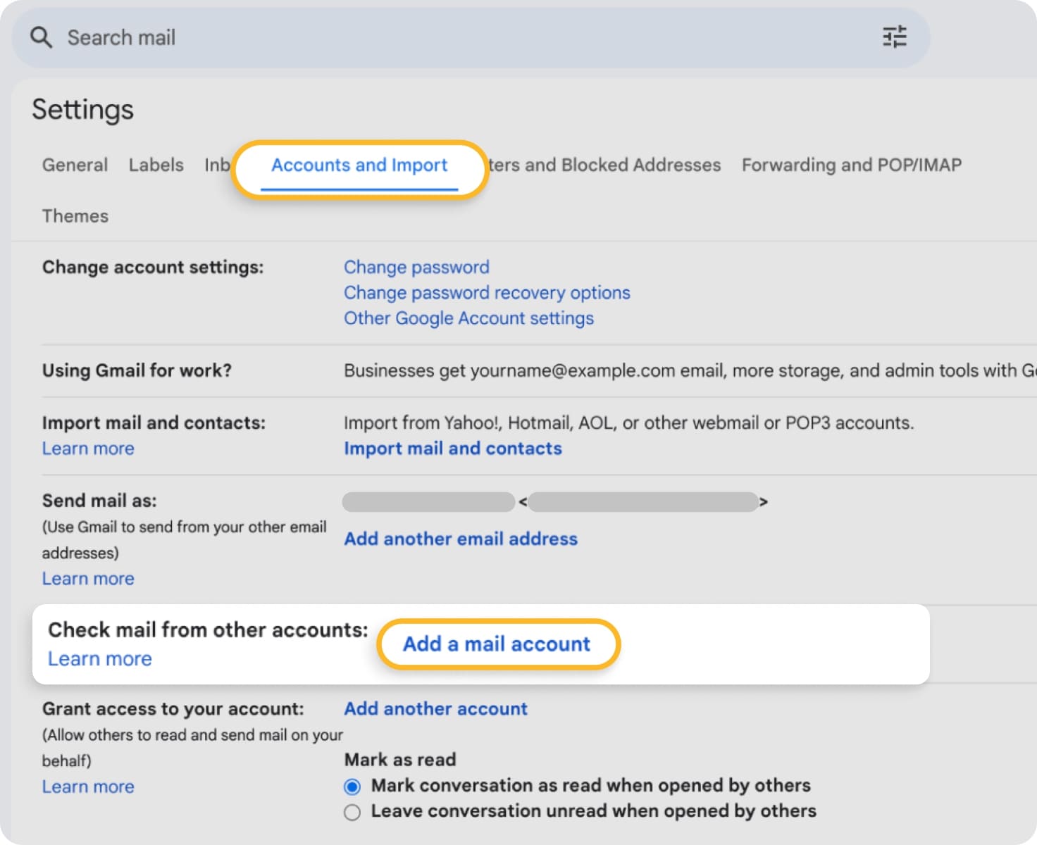 how to add an email address in gmail