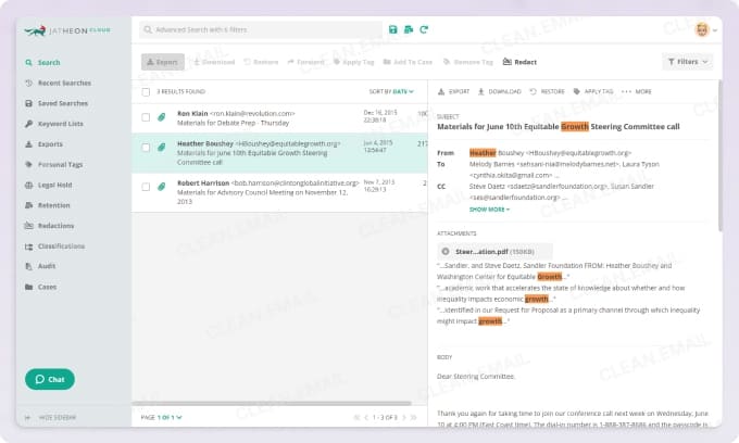 Jatheon email archiving for compliance and eDiscovery