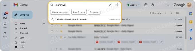 How to find archived email in Gmail