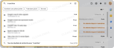 Recherche d’e-mails archivés dans Gmail