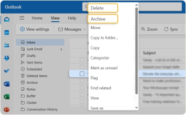 Outlook Archive vs Delete: What’s the Difference?