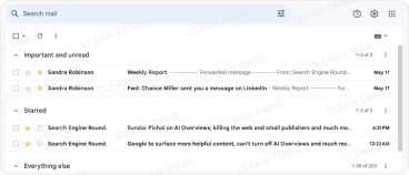 Gmail Priority Inbox settings for choosing inbox sections and labels