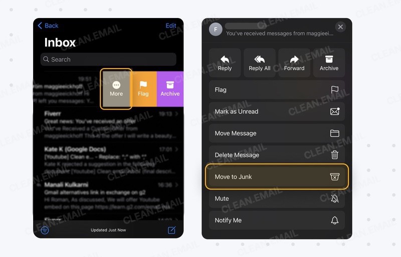 How to mark a single message