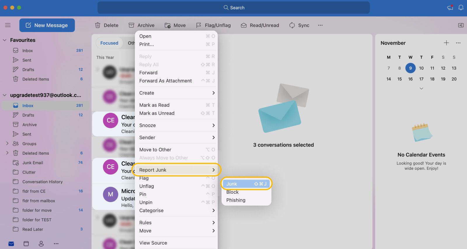 How To Mark As Spam In Outlook App