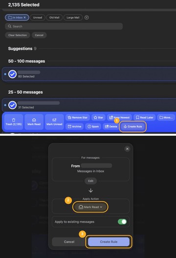 Click the Create Rule button