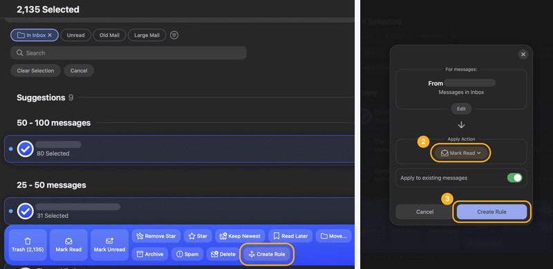 Click the Create Rule button