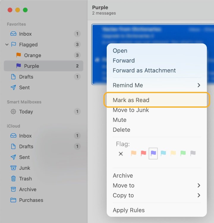 How To Mark All Emails As Read In Apple Mail Clean Email