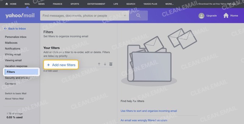 Click the Add new filters option