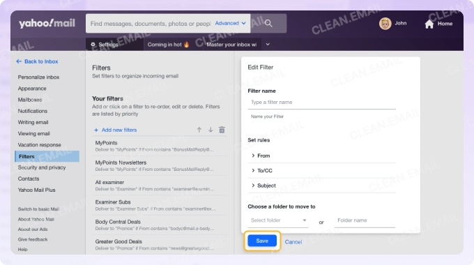 Email automation tools by Yahoo mail