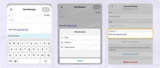 Chuck works as a full email client