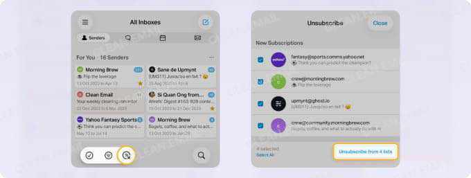 Chuck mass unsubscribe tool for managing email subscriptions