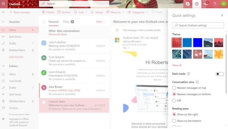 outlook 365 yahoo mail