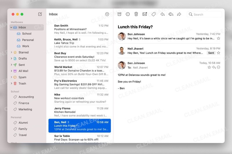Mimestream for Mac with support for Gmail labels, categories, and filters