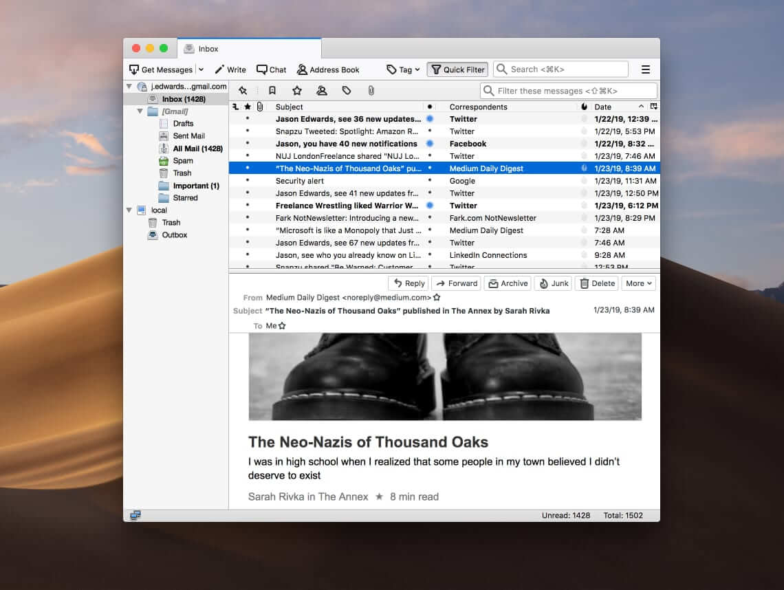 thunderbird for mac