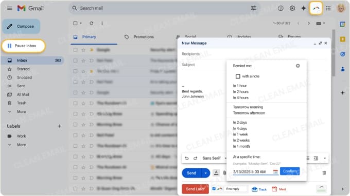 Boomerang email tool for follow-up reminders and scheduling