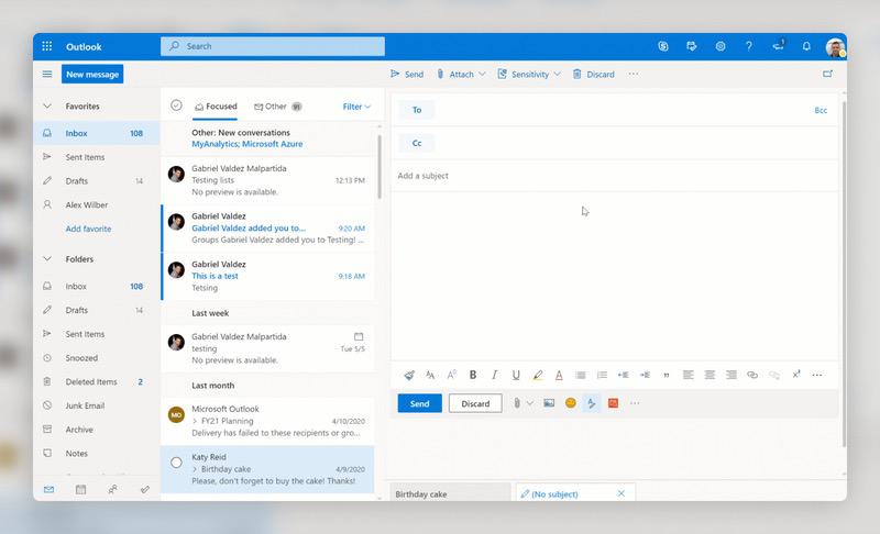 Microsoft Outlook free email program for desktop