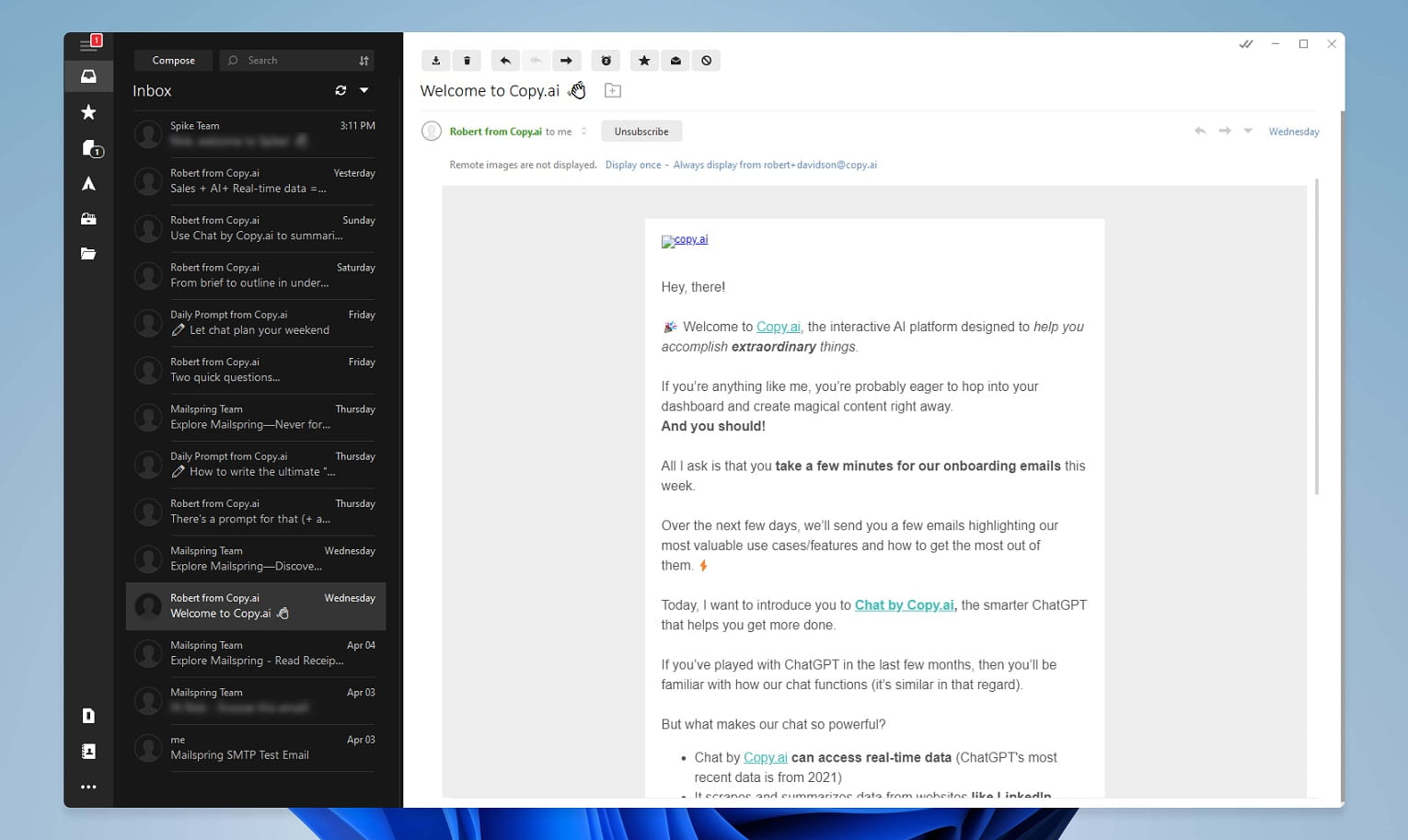 mailbird for windows 11