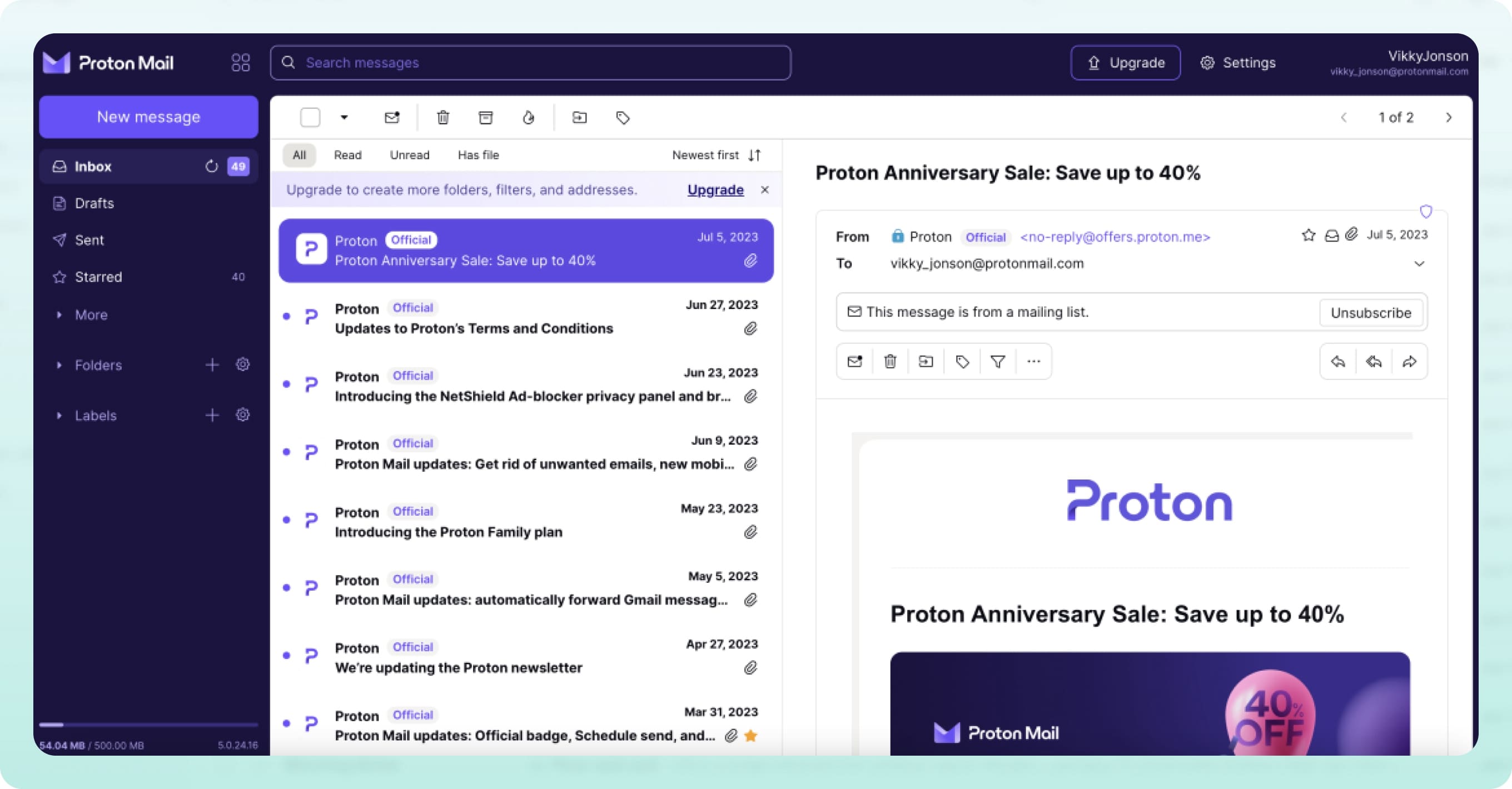 proton mail sign up