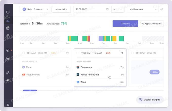 Traqq is an automatic time tracker that quietly logs the apps and websites you visit
