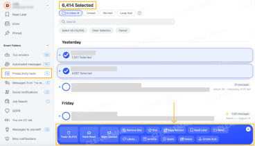 Clean Email Smart Folders for automatically categorizing emails