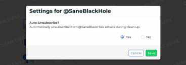 SaneBox Auto-Unsubscribe feature for unwanted emails