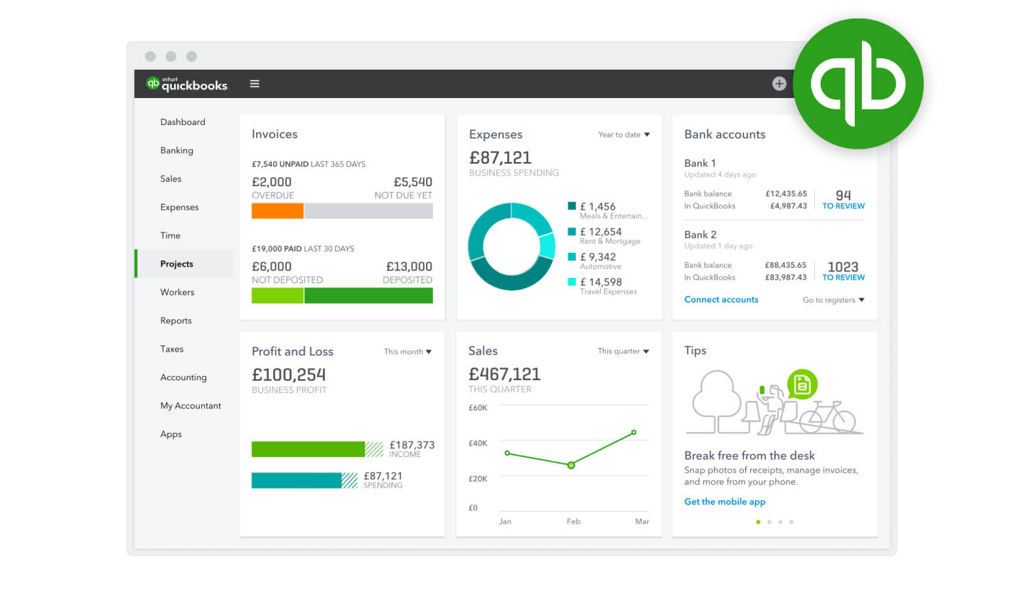 quickbooks small business track mileage